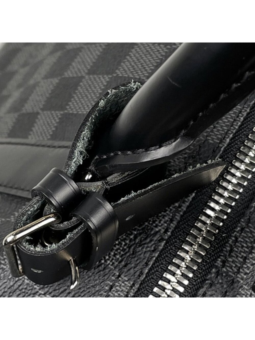 Louis Vuitton Keepall Bandouliere 55 Travel Boston Bag Damier Graphite Noir - Picture 9 of 13